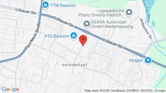 Apartments for rent i Bautzen - kort over placeringen