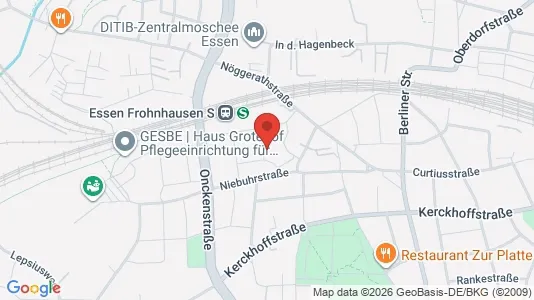 Apartments for rent i Essen - kort over placeringen