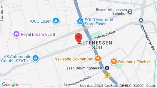 Apartments for rent i Essen - kort over placeringen