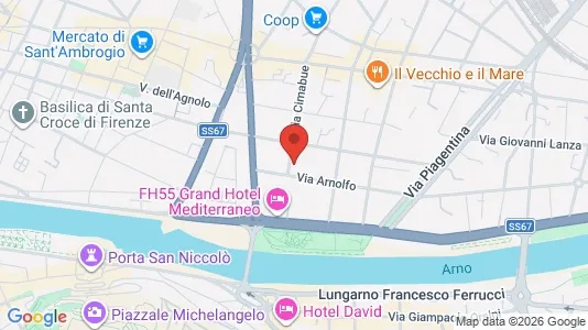 Apartments for rent i Florence - kort over placeringen