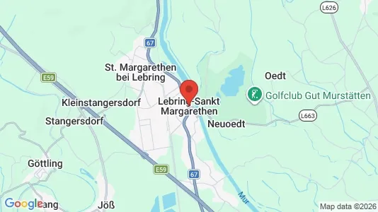 Apartments for rent i Lebring-Sankt Margarethen - kort over placeringen