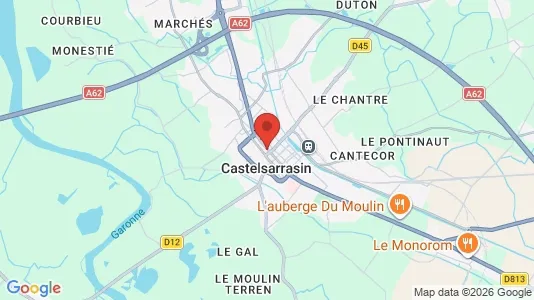 Houses for rent i Castelsarrasin - kort over placeringen