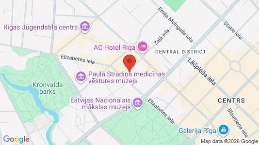 Apartments for rent i Riga Centrs - kort over placeringen