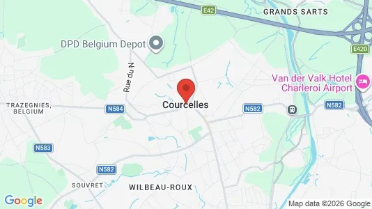 Apartments for rent in Courcelles - Photo from Google Street View