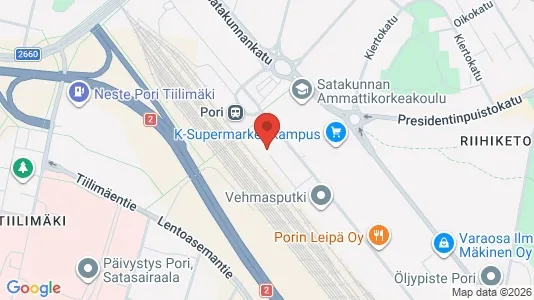 Apartments for rent i Pori - kort over placeringen