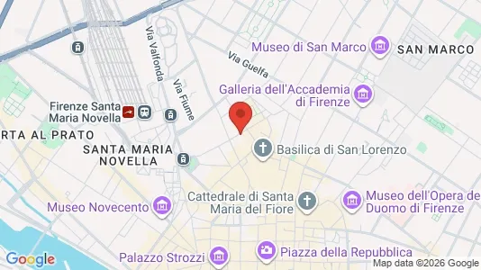 Apartments for rent i Florence - kort over placeringen