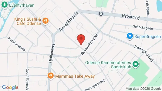 Apartments for rent i Odense C - kort over placeringen