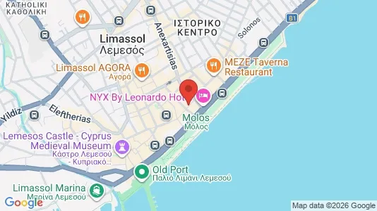 Apartments for rent i Limassol - kort over placeringen
