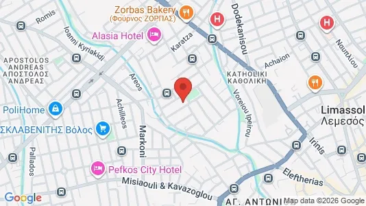 Apartments for rent i Limassol - kort over placeringen