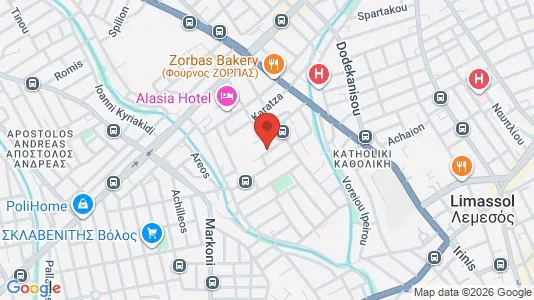 Apartments for rent i Limassol - kort over placeringen