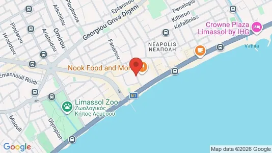 Apartments for rent i Limassol - kort over placeringen