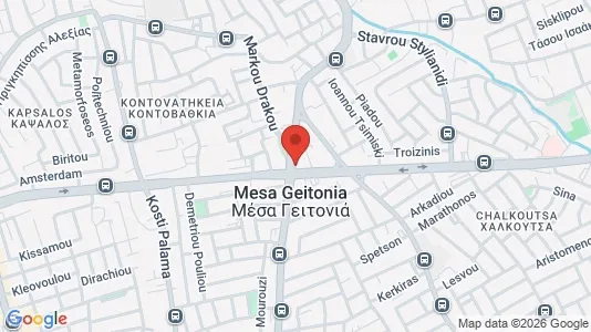 Apartments for rent i Mesa Geitonia - kort over placeringen