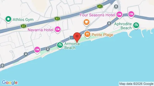 Apartments for rent i Agios Tychon Touristiki Periochi - kort over placeringen