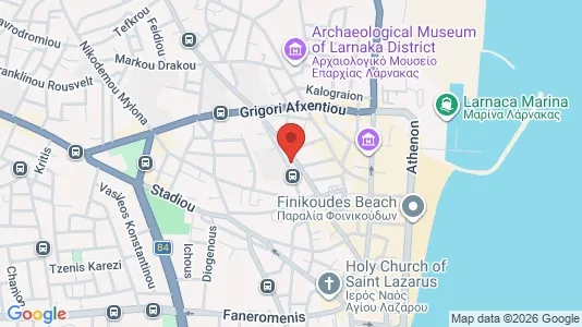 Apartments for rent i Larnaca - kort over placeringen