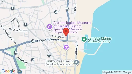 Apartments for rent i Larnaca - kort over placeringen