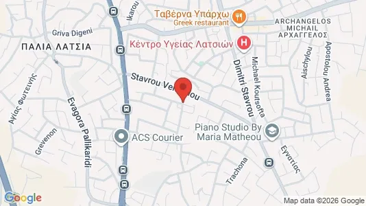 Apartments for rent i Nicosia Latsia - kort over placeringen