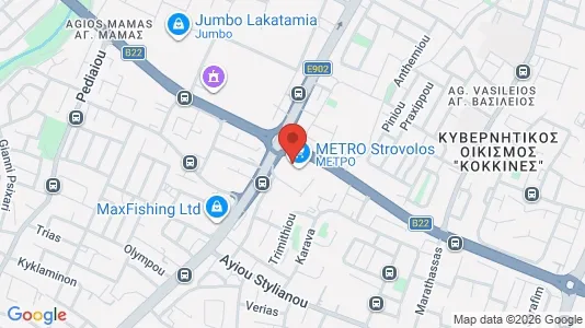 Apartments for rent i Nicosia Lakatameia - kort over placeringen