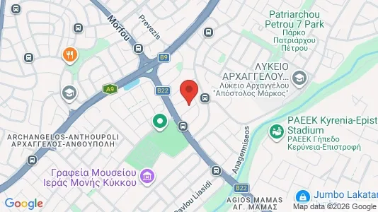 Apartments for rent i Nicosia Strovolos - kort over placeringen