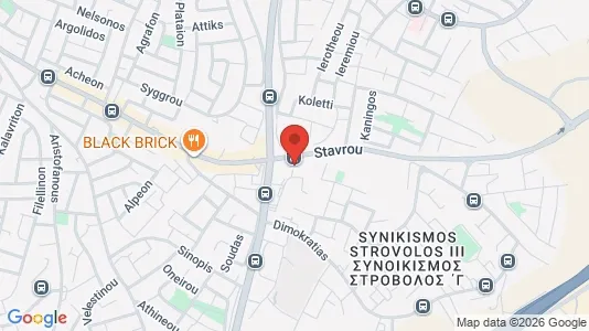Apartments for rent i Nicosia Strovolos - kort over placeringen