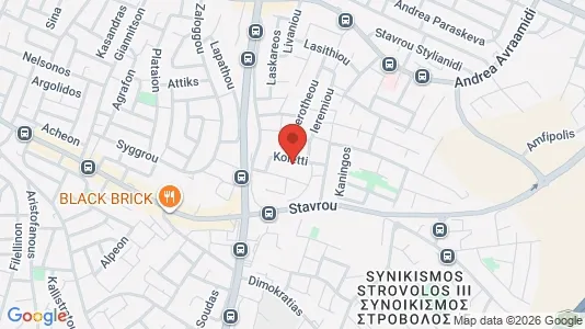 Apartments for rent i Nicosia Strovolos - kort over placeringen
