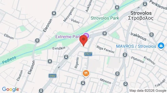 Apartments for rent i Nicosia Strovolos - kort over placeringen