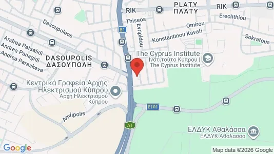 Apartments for rent i Nicosia Aglantzia - kort over placeringen