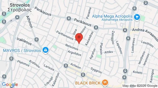 Apartments for rent i Nicosia Strovolos - kort over placeringen