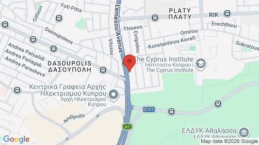 Apartments for rent i Nicosia Aglantzia - kort over placeringen