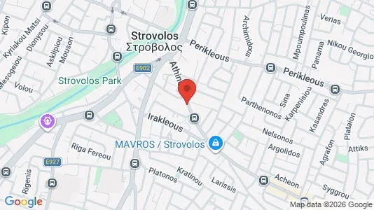 Apartments for rent i Nicosia Strovolos - kort over placeringen