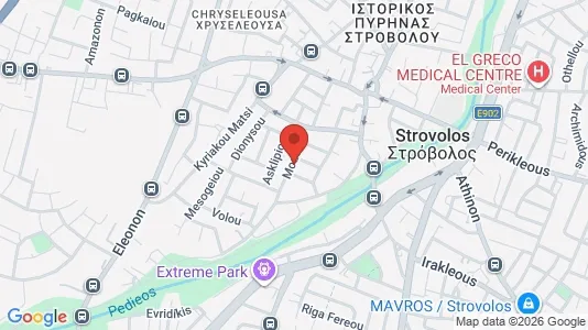 Apartments for rent i Nicosia Strovolos - kort over placeringen