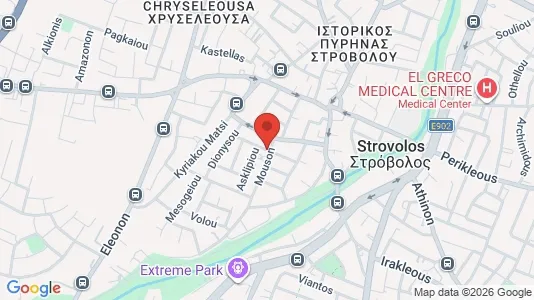 Apartments for rent i Nicosia Strovolos - kort over placeringen