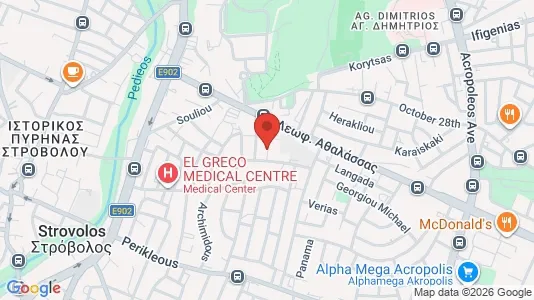 Apartments for rent i Nicosia Strovolos - kort over placeringen