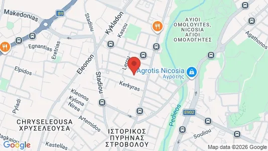 Apartments for rent i Nicosia Strovolos - kort over placeringen