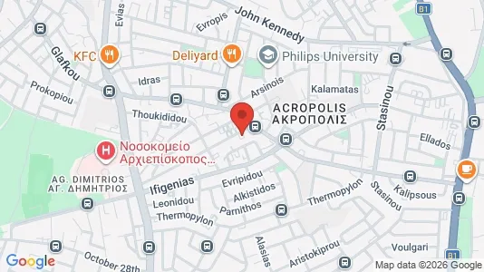 Apartments for rent i Nicosia Strovolos - kort over placeringen