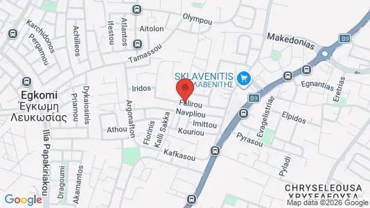 Apartments for rent i Nicosia Strovolos - kort over placeringen