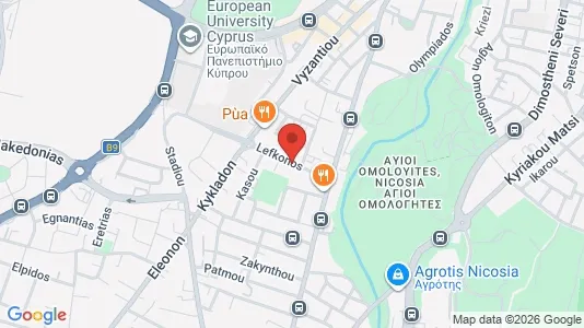 Apartments for rent i Nicosia Strovolos - kort over placeringen