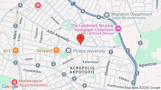 Apartments for rent i Nicosia Lefkosia - kort over placeringen
