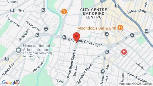 Apartments for rent i Nicosia Lefkosia - kort over placeringen