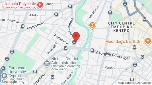 Apartments for rent i Nicosia Lefkosia - kort over placeringen
