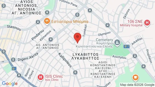 Apartments for rent i Nicosia Lefkosia - kort over placeringen