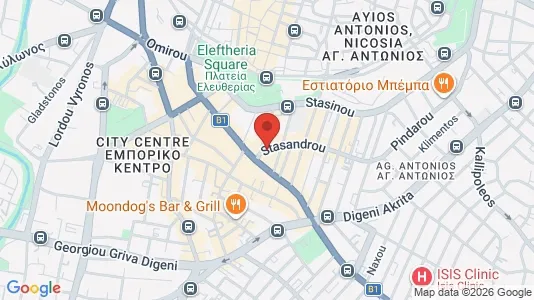 Apartments for rent i Nicosia Lefkosia - kort over placeringen