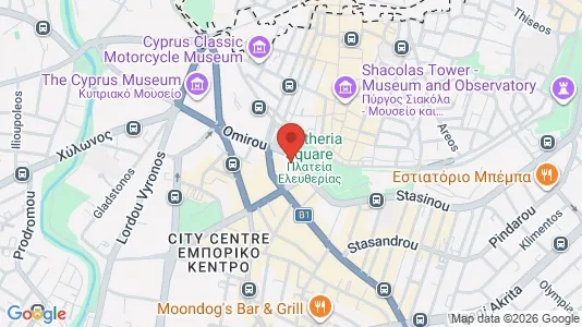 Apartments for rent i Nicosia Lefkosia - kort over placeringen
