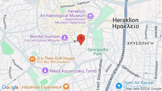 Apartments for rent i Heraklion - kort over placeringen