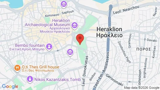 Apartments for rent i Heraklion - kort over placeringen