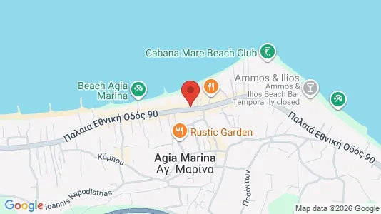 Apartments for rent i Chania - kort over placeringen