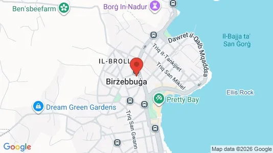 Apartments for rent i Birżebbuġa - kort over placeringen