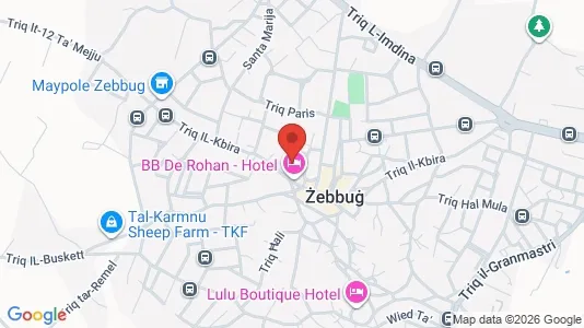 Apartments for rent i Żebbuġ - kort over placeringen