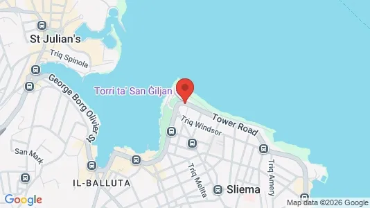 Apartments for rent i Sliema - kort over placeringen
