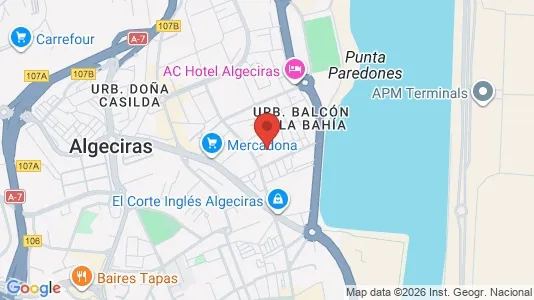 Apartments for rent i Algeciras - kort over placeringen