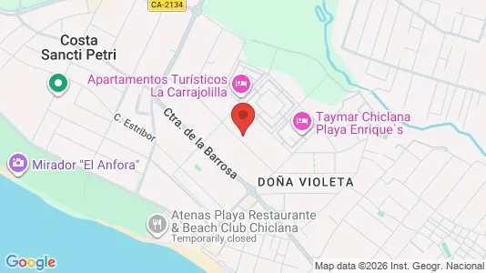 Apartments for rent i Chiclana de la Frontera - kort over placeringen